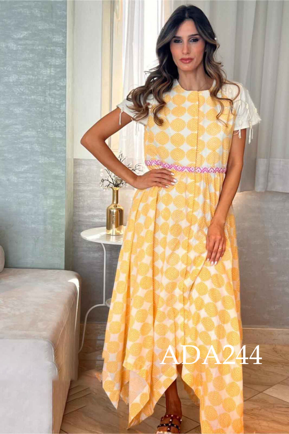 Bright Day Geometric Kaftan