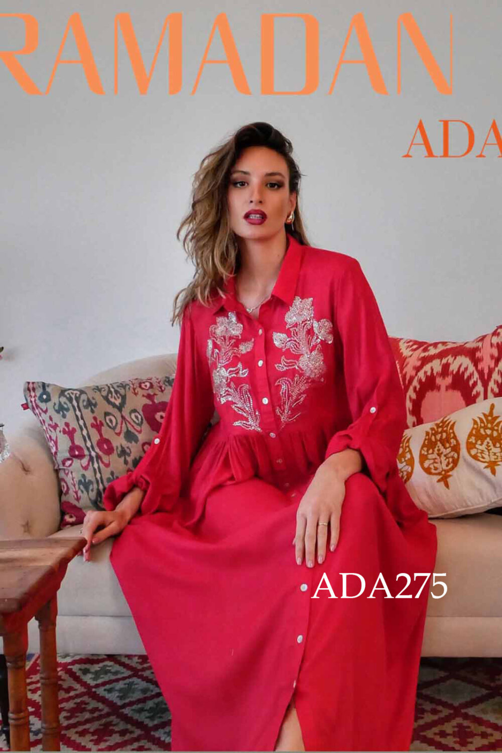 Scarlet Grace Embroidered Kaftan