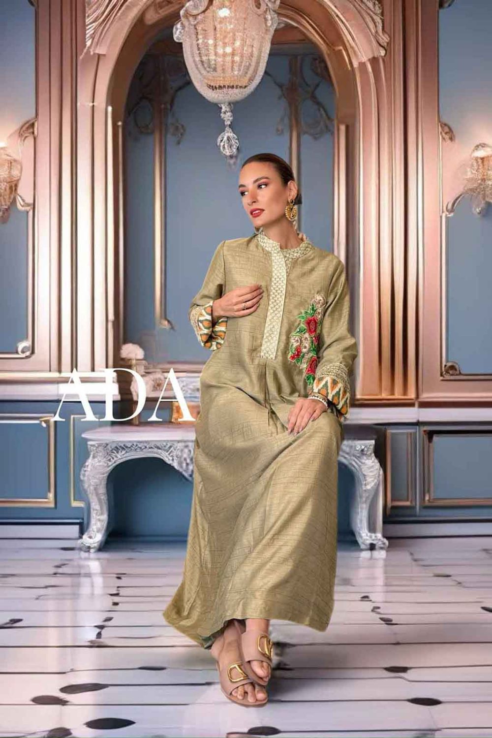 Embroidered Serenade Kaftan