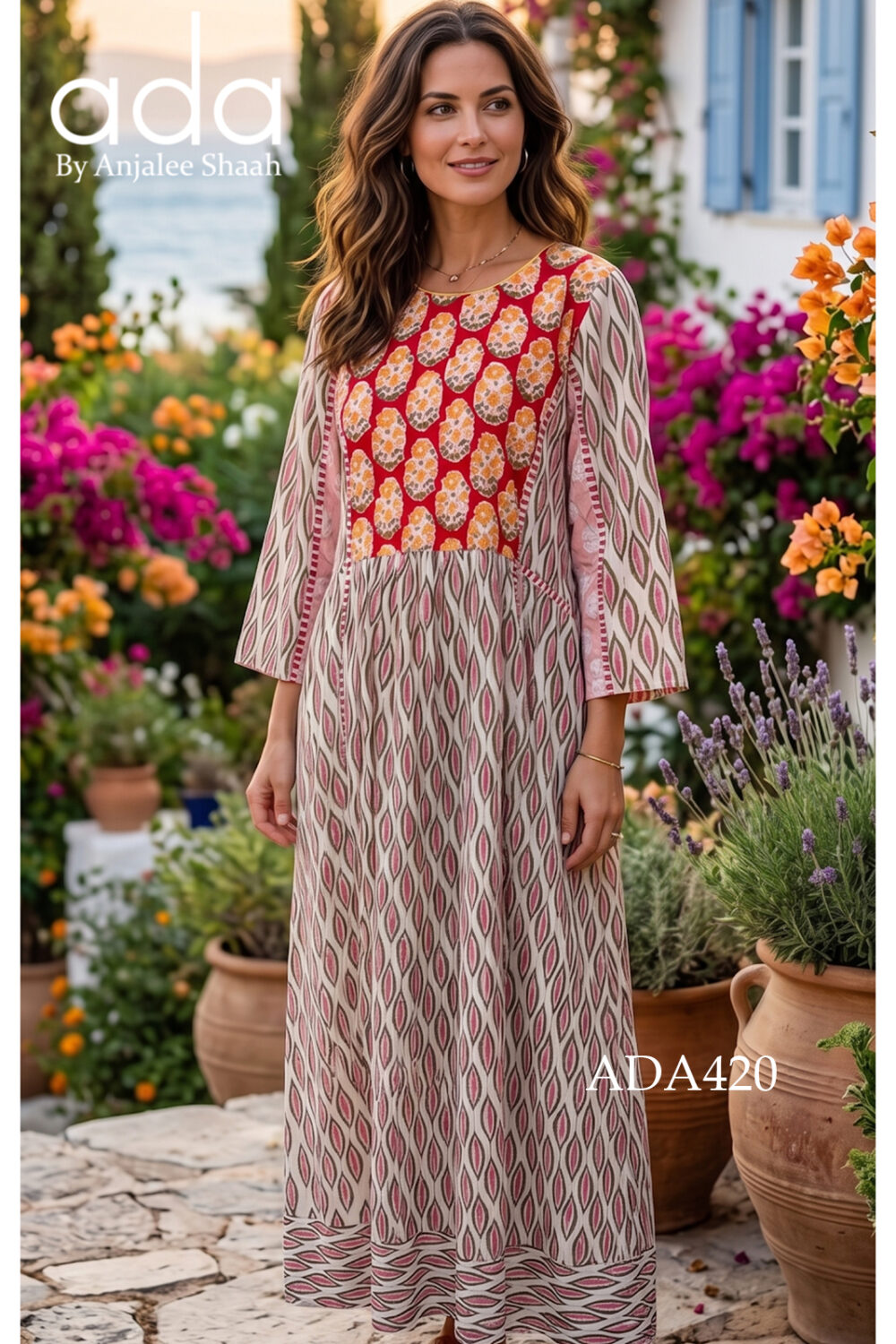 Iris Meadow Kaftan