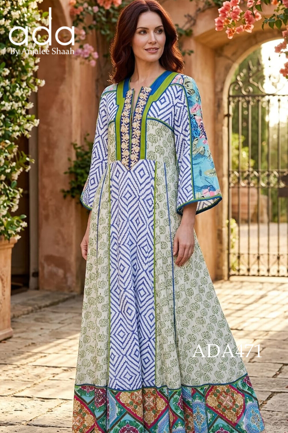 Azure Grove Kaftan