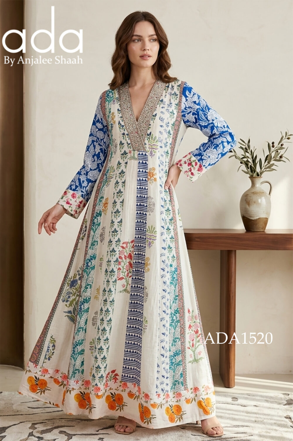 Riviera Floral kaftan